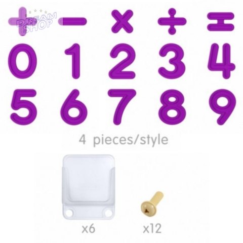 MASTERKIDZ Zestaw Cyferek i Znaków do Nauki Liczenia i Matematyki do Paneli Ściennych STEM 82 el. MASTERKIDZ Zestaw Cyferek i Znaków do Nauki Liczenia i Matematyki do Paneli Ściennych STEM 82 el.
