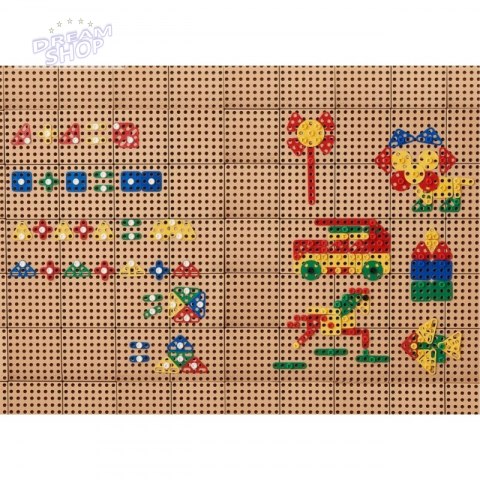 MASTERKIDZ Zestaw Geometrycznych Kształtów Klocków do Paneli Ściennych STEM 260 el.