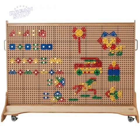 MASTERKIDZ Zestaw Geometrycznych Kształtów Klocków do Paneli Ściennych STEM 260 el.