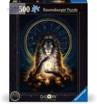 Puzzle 500 świecące - Lew