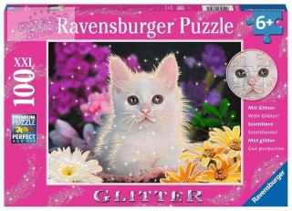 Puzzle XXL 100 Brokatowy kotek