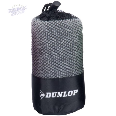 RĘCZNIK SZYBKOSCHNĄCY Z WORKIEM DO PRZECHOWYWANIA SPORTOWY 80X40CM DUNLOP SZARY