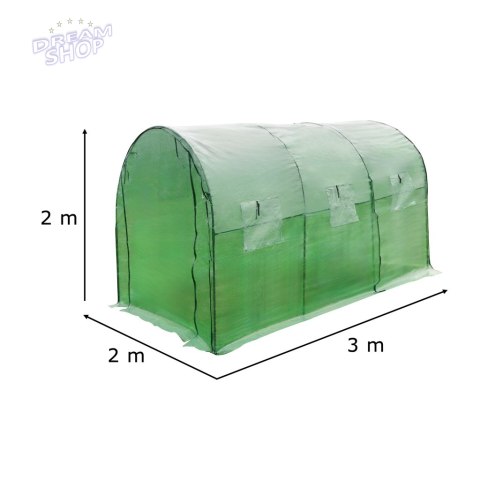 Tunel foliowy ogrodowy LUARO szklarnia na warzywa rośliny 3x2x2 m Tunel foliowy ogrodowy LUARO szklarnia na warzywa rośliny 3x2x2 m