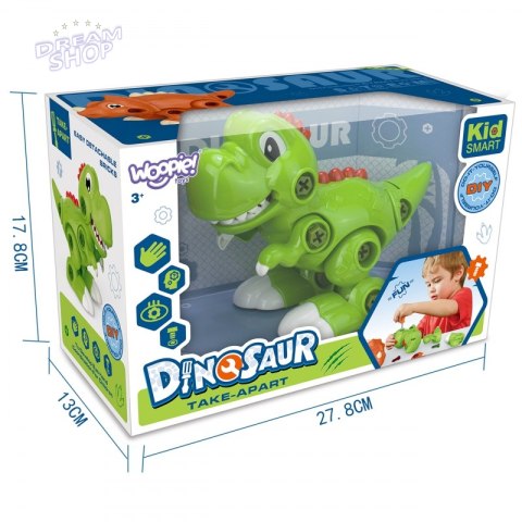 WOOPIE Dinozaur Do Skręcania Zestaw Konstrukcyjny + Śruborkęt WOOPIE Dinozaur Do Skręcania Zestaw Konstrukcyjny + Śruborkęt