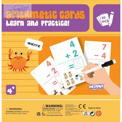 WOOPIE Karty Edukacyjne Fiszki Do Nauki Liczenia