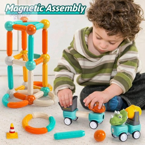 WOOPIE Klocki Magnetyczne Dinozaury Konstrukcyjne 84 el. WOOPIE Klocki Magnetyczne Dinozaury Konstrukcyjne 84 el.