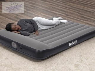 Bestway 2os Dmuchany Materac Tritech Wbudowana pompka USB 191x137cm 671BR