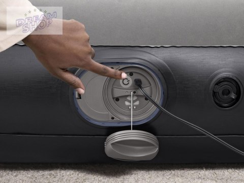 Bestway 2os Dmuchany Materac Tritech Wbudowana pompka USB 191x137cm 671BR Bestway 2os Dmuchany Materac Tritech Wbudowana pompka USB 191x137cm 671BR