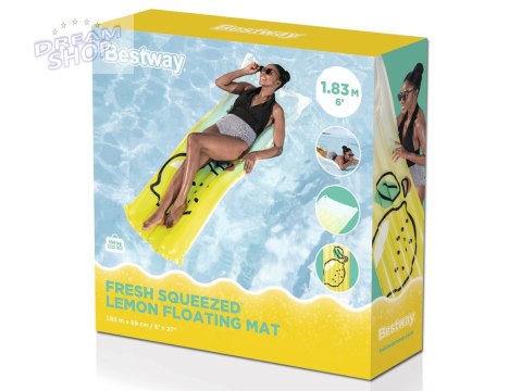 Bestway Dmuchany Materac do wody CYTRYNKA 183 x 69 cm 44122