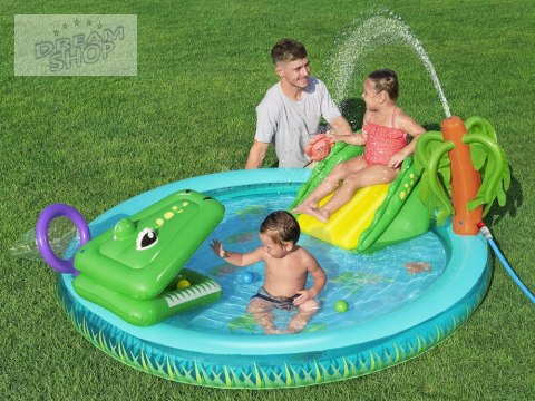 Bestway Dmuchany Plac zabaw KROKODYL Zjeżdzalnia + zraszacz + piłki 53166 Bestway Dmuchany Plac zabaw KROKODYL Zjeżdzalnia + zraszacz + piłki 53166