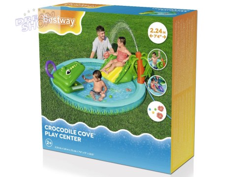 Bestway Dmuchany Plac zabaw KROKODYL Zjeżdzalnia + zraszacz + piłki 53166 Bestway Dmuchany Plac zabaw KROKODYL Zjeżdzalnia + zraszacz + piłki 53166