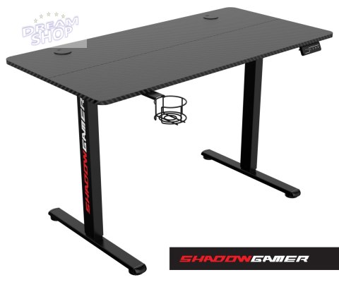 Biurko gamingowe SHADOW GAMER elektryczne 1.0 czarne 120 cm Biurko gamingowe SHADOW GAMER elektryczne 1.0 czarne 120 cm