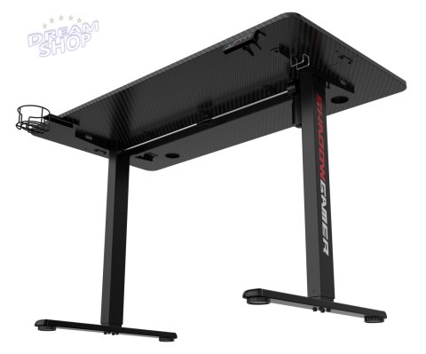 Biurko gamingowe SHADOW GAMER elektryczne 1.0 czarne 120 cm Biurko gamingowe SHADOW GAMER elektryczne 1.0 czarne 120 cm