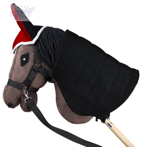 Derka dwustronna i nauszniki Skippi dla Hobby Horse - czerwona i czarna Derka dwustronna i nauszniki Skippi dla Hobby Horse - czerwona i czarna