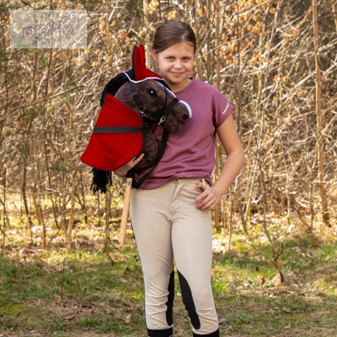 Derka dwustronna i nauszniki Skippi dla Hobby Horse - czerwona i czarna Derka dwustronna i nauszniki Skippi dla Hobby Horse - czerwona i czarna