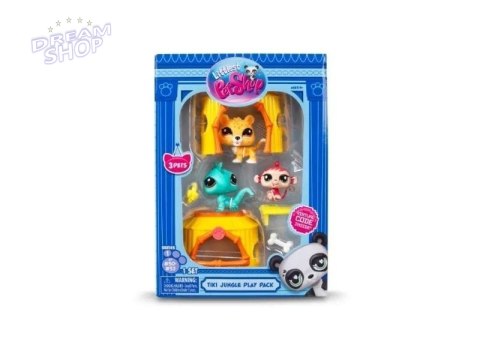 Littlest Pet Shop Zestaw Dżungla 3 figurki Littlest Pet Shop Zestaw Dżungla 3 figurki