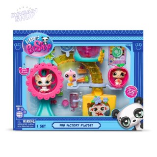 Littlest Pet Shop Zestaw Fabryka zabawy 2 figurki
