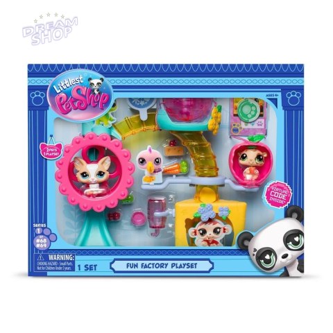 Littlest Pet Shop Zestaw Fabryka zabawy 2 figurki