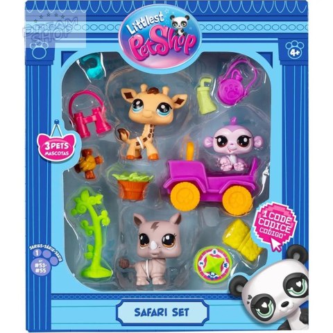 Littlest Pet Shop Zestaw Safari 3 figurki