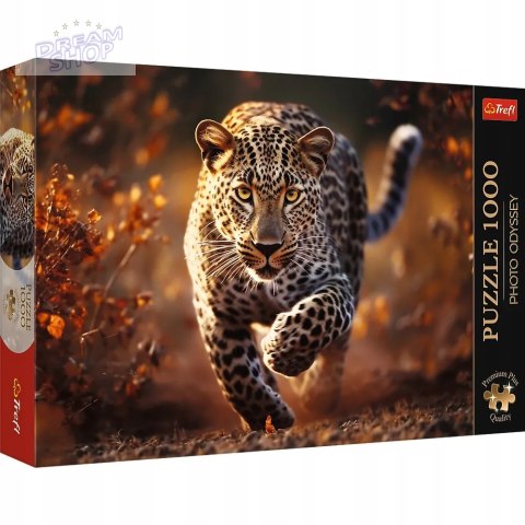 Puzzle Photo Odyssey: Dziki Leopard 1000 elementów Trefl premium plus 10818 Puzzle Photo Odyssey: Dziki Leopard 1000 elementów Trefl premium plus 10818