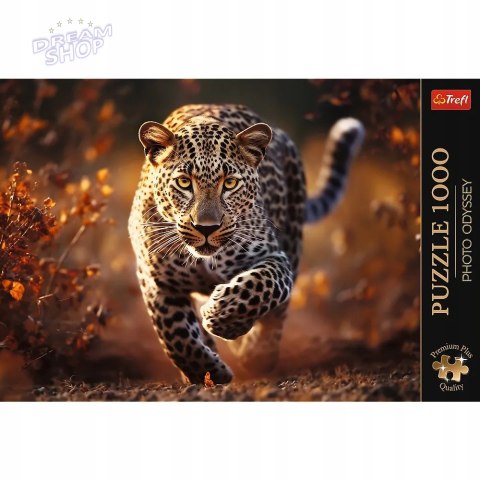 Puzzle Photo Odyssey: Dziki Leopard 1000 elementów Trefl premium plus 10818 Puzzle Photo Odyssey: Dziki Leopard 1000 elementów Trefl premium plus 10818