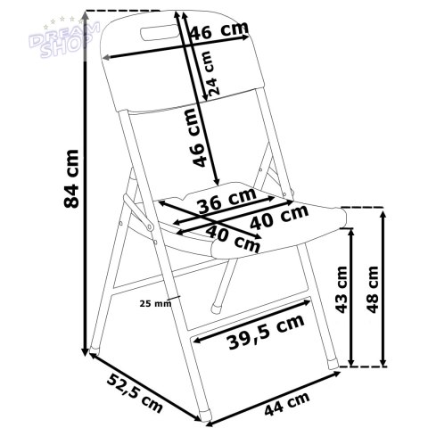 Zestaw Cateringowy WOODLAN Stół 180 cm + 6 Krzeseł