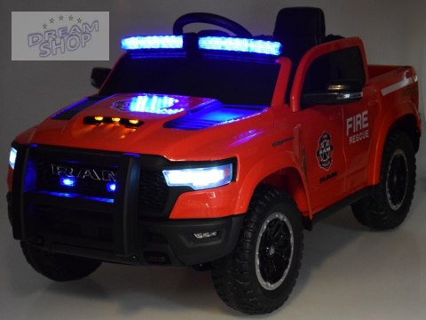 Auto RAM pickup straż pożarna na akumulator dla dziecka koguty PA0323