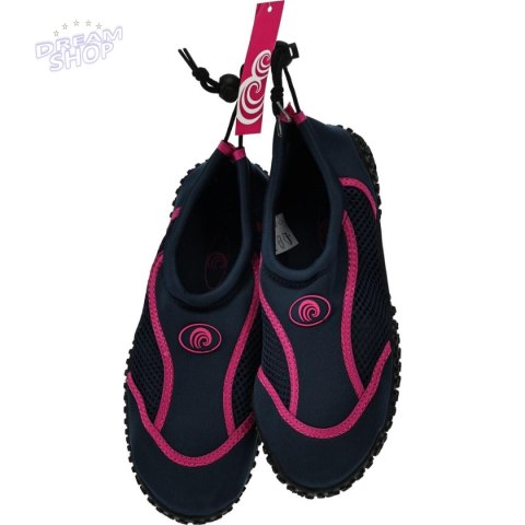 BUTY DO WODY DAMSKIE GRANATOWO RÓŻOWE R.38