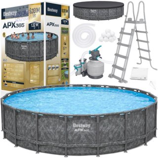 Bestway APX365 Basen stelażowy 610x 132cm CAŁOROCZNY pompa drabinka 561KE
