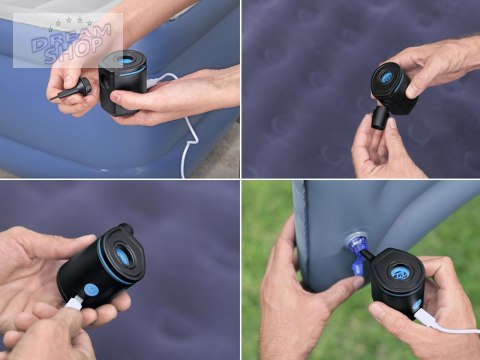 Bestway Elektryczna pompka powietrzba USB + końcówki 62289