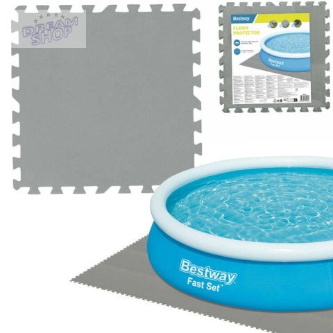 Bestway Piankowa mata pod basen SZARY 50cmx50cm 58639