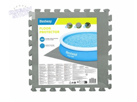 Bestway Piankowa mata pod basen SZARY 50cmx50cm 58639