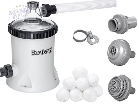 Bestway Pompa filtrująca do basenu 5678 l/h na kulki filtracyjne 58870 Bestway Pompa filtrująca do basenu 5678 l/h na kulki filtracyjne 58870