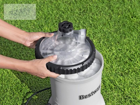 Bestway Pompa filtrująca do basenu 5678 l/h na kulki filtracyjne 58870 Bestway Pompa filtrująca do basenu 5678 l/h na kulki filtracyjne 58870