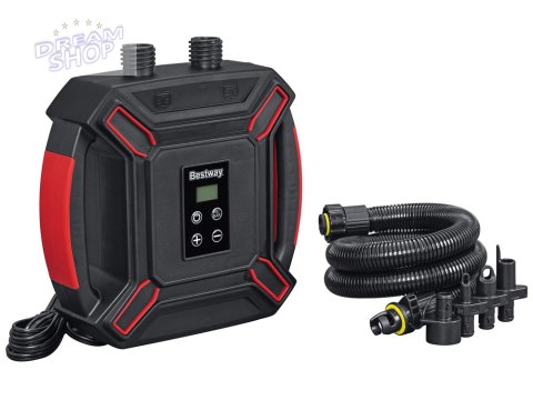 Bestway Wysokociśnieniowa elektryczna pompka powietrzna DC 4 adaptery 62265 Bestway Wysokociśnieniowa elektryczna pompka powietrzna DC 4 adaptery 62265