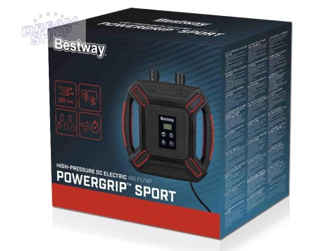 Bestway Wysokociśnieniowa elektryczna pompka powietrzna DC 4 adaptery 62265 Bestway Wysokociśnieniowa elektryczna pompka powietrzna DC 4 adaptery 62265