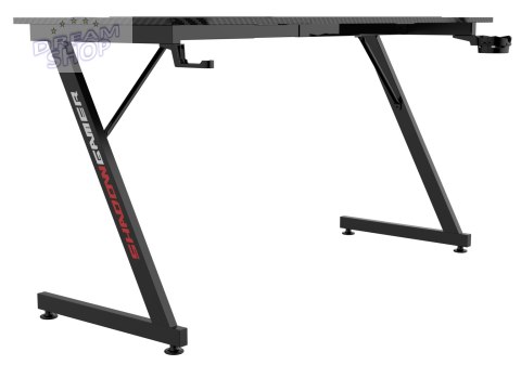 Biurko gamingowe SHADOW GAMER 1.0 140 cm podkładka
