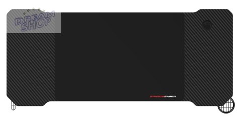 Biurko gamingowe SHADOW GAMER 1.0 140 cm podkładka