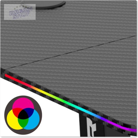 Biurko gamingowe SHADOW GAMER elektryczne 2.0 LED RGB 120 cm