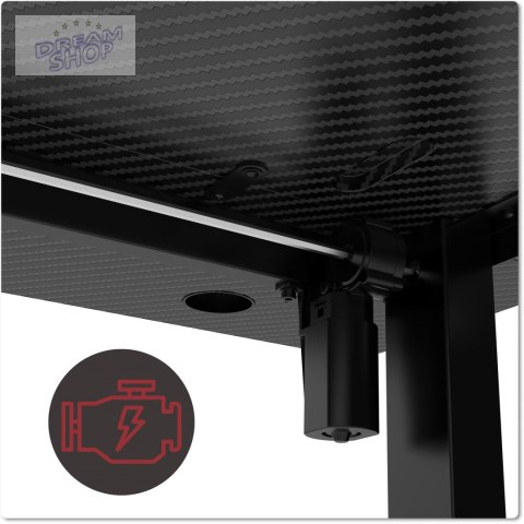 Biurko gamingowe SHADOW GAMER elektryczne 2.0 LED RGB 120 cm