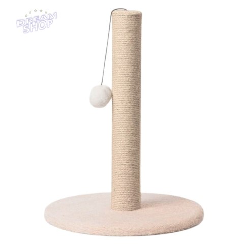 Drapak dla Kota Słupek do Drapania Wieża 40 cm x 30 cm Beżowy Drapak dla Kota Słupek do Drapania Wieża 40 cm x 30 cm Beżowy