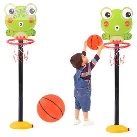 Kosz Do Gry W Koszykówkę Regulowany Żaba Zielona 110cm Kosz Do Gry W Koszykówkę Regulowany Żaba Zielona 110cm