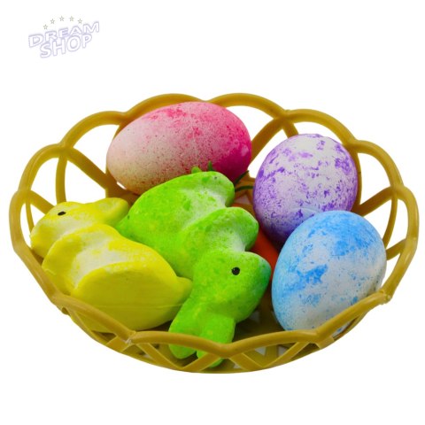 Ozdoby Wielkanocne W Koszyczku Zajączki Jajka Marchewka 6szt Ozdoby Wielkanocne W Koszyczku Zajączki Jajka Marchewka 6szt