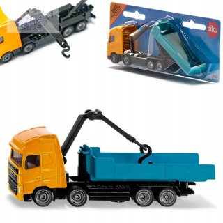 Siku Ciężarówka Volvo HDS Wywrotka z dźwigiem model metal S1683