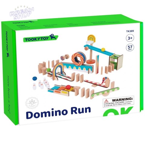 TOOKY TOY Klocki Do Budowania Domino Układanka TOOKY TOY Klocki Do Budowania Domino Układanka