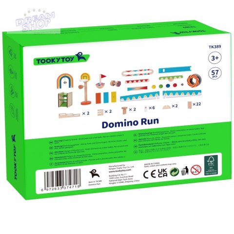 TOOKY TOY Klocki Do Budowania Domino Układanka TOOKY TOY Klocki Do Budowania Domino Układanka