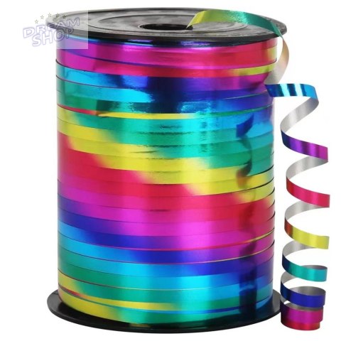 Wstążka Holograficzna Ozdobna Dekoracyjna Kolorowa Tęczowa 90m 5mm Wstążka Holograficzna Ozdobna Dekoracyjna Kolorowa Tęczowa 90m 5mm