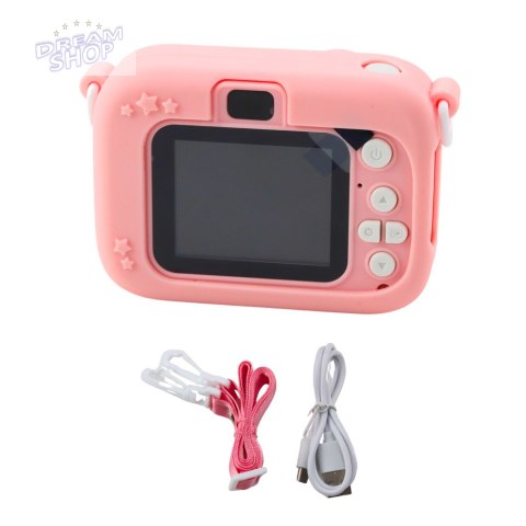 Aparat Cyfrowy Dla Dzieci Jednorożec Różowy 48Mpx HD 1080P Aparat Cyfrowy Dla Dzieci Jednorożec Różowy 48Mpx HD 1080P