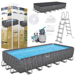 Bestway Basen stelażowy CAŁOROCZNY APX 365 732x366cm pompa drabinka 561KG