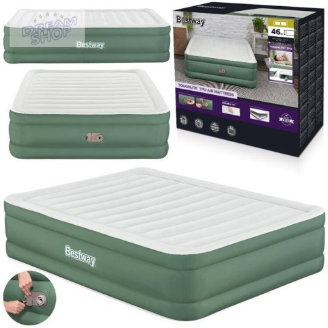 Bestway Dmuchany materac dwuosobowy samopompujący 203x152x46cm 69646 Bestway Dmuchany materac dwuosobowy samopompujący 203x152x46cm 69646